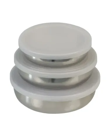 Set de 3 boles de acero inoxidable - Ø12, 14, 16 cm - Acero inoxidable - Inoxidable