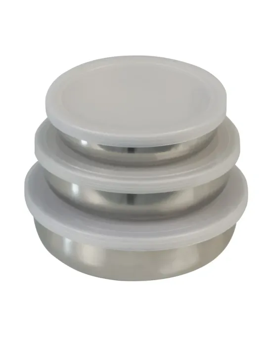 Set de 3 boles de acero inoxidable - Ø12, 14, 16 cm - Acero inoxidable - Inoxidable
