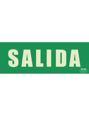 Señal evacuación luminiscente Mod. 10041
