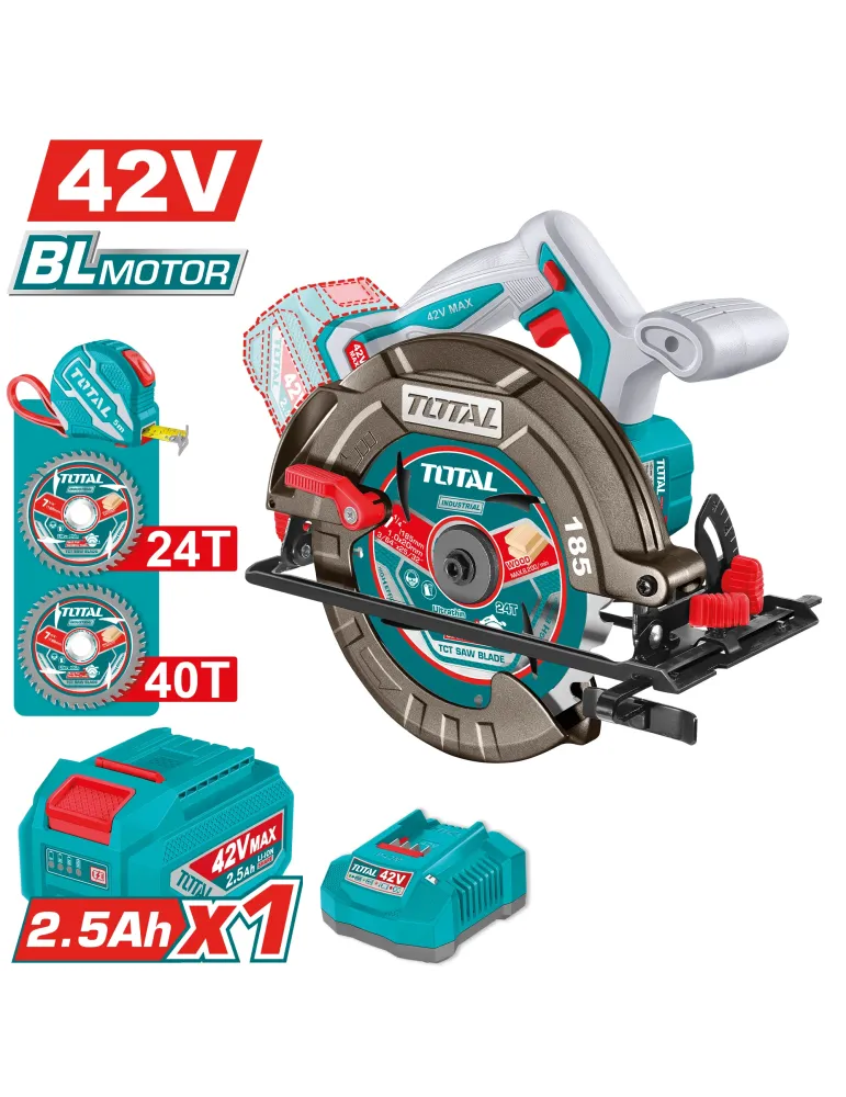 Sierra circular Brushless a batería TSLI4218511E - 42 V