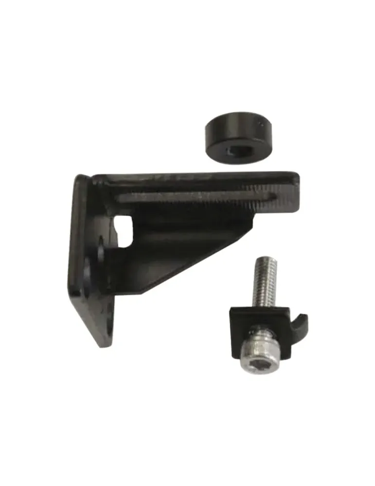 Soporte 2918 - 52 x 50 x 35 mm - Acero - Negro - Derecha