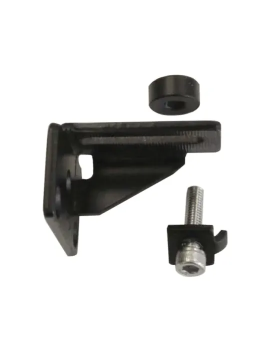 Soporte 2918 - 52 x 50 x 35 mm - Acero - Negro - Derecha