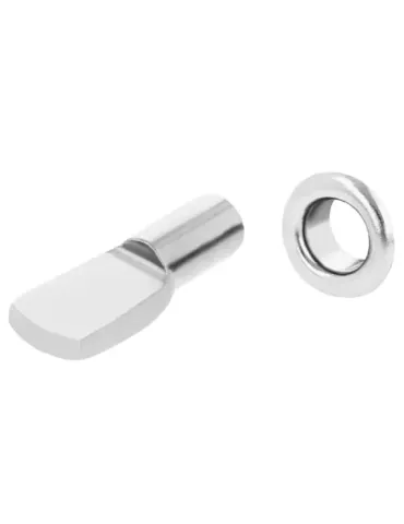 Soporte acero para baldas 162 - Ø5 x 20 x 8 mm - Acero - Niquelado