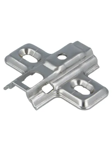 Soporte bisagra cazoleta 4000 - Acero - Niquelado
