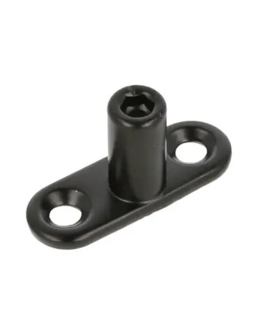 Soporte de cierre 2907 - Zamak - Negro