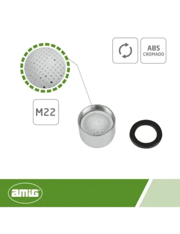 Aireador hembra 9912 - H22 - Cromado 2