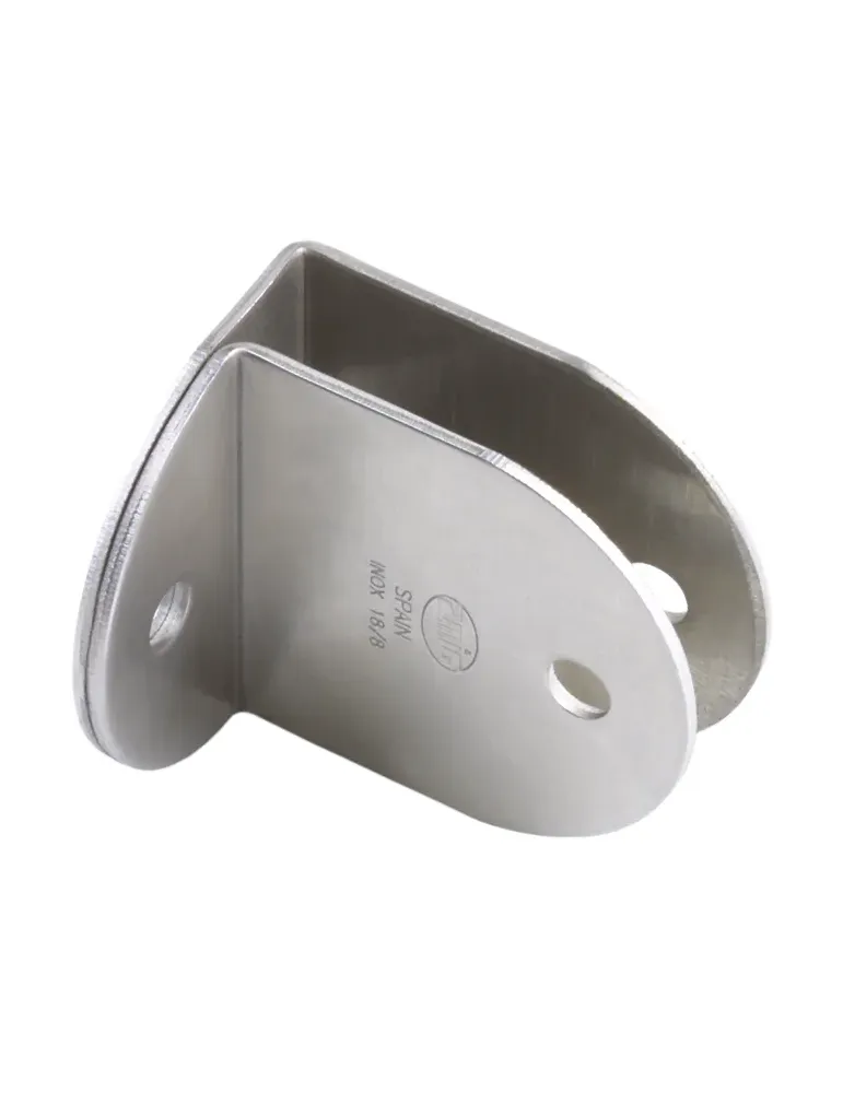 Soporte de fijación 112 - 54 x 42 x 2 mm - Acero inoxidable 18/8 - Mate