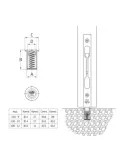 Soporte embutir Mod. 100