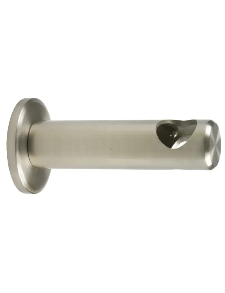 Soporte frente 830 - Ø20 x 100 mm - Acero - Cromado mate
