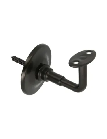 Soporte pasamanos 24 - Ø70 mm - Acero - Negro
