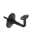 Soporte pasamanos 24 - Ø70 mm - Acero - Negro