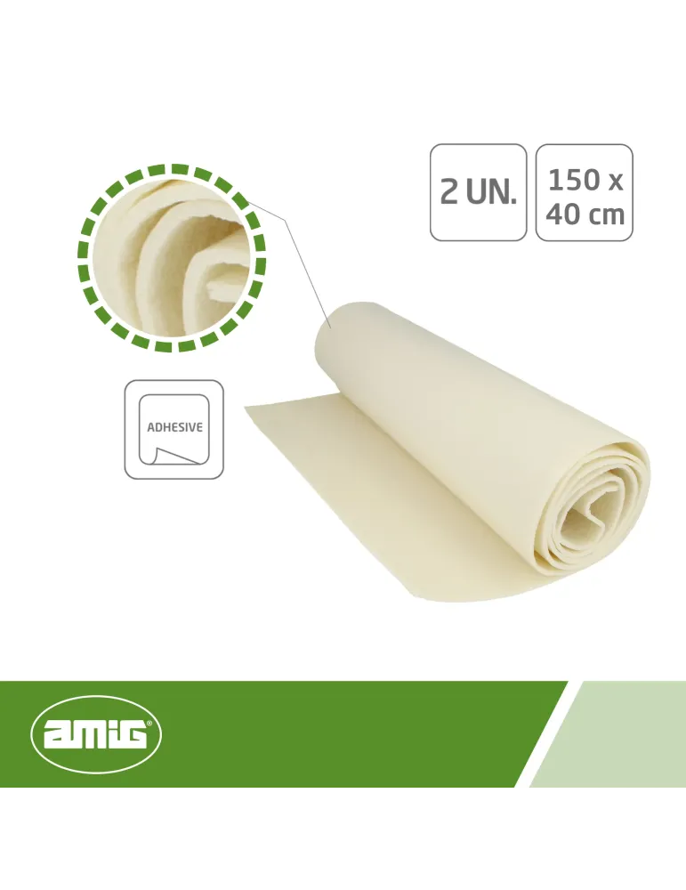 Aislante caja de persiana 1 - 2 Rollos (150 x 40 cm) - Espuma polietileno - Blanco