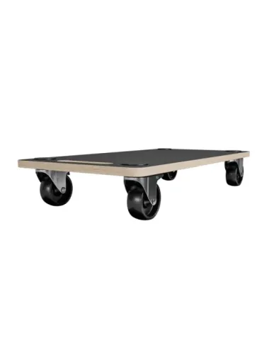 Soporte rodante 2615 - 58 x 29 cm - MDF - Negro