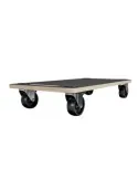 Soporte rodante 2615 - 58 x 29 cm - MDF - Negro