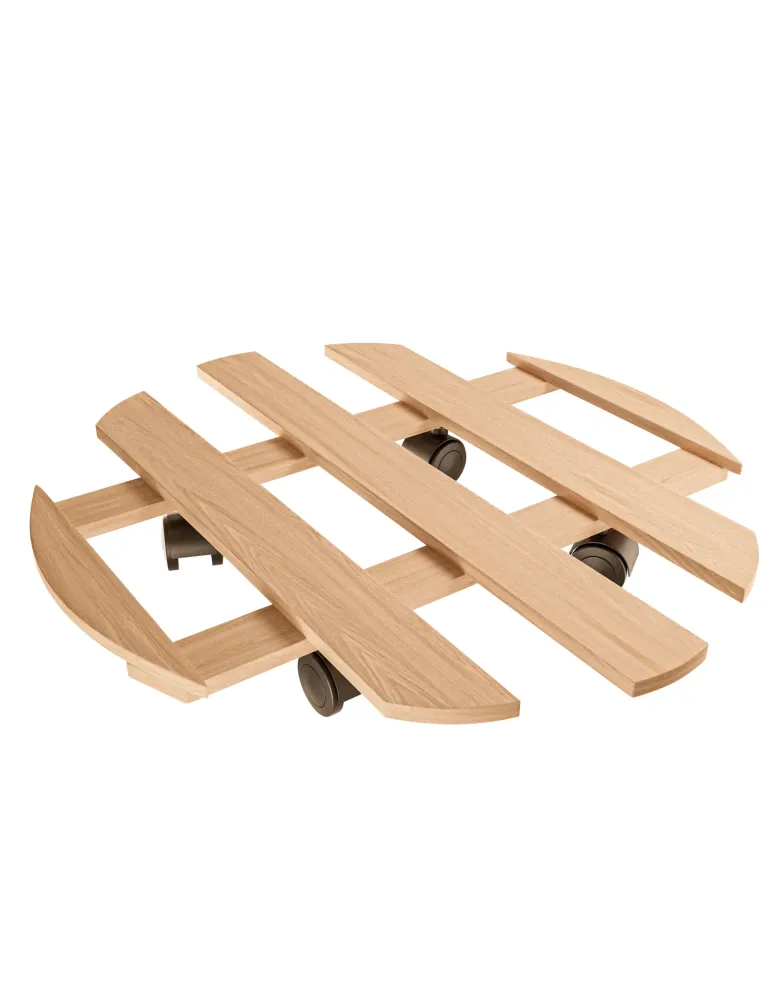 Soporte rodante 2620 - Ø35 cm - Pino - Natural