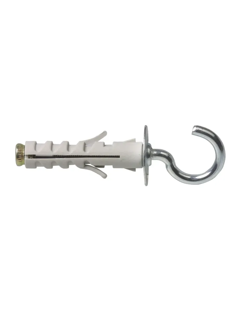 Taco con hembrilla abierta - M4 - Acero / Nylon - Gris