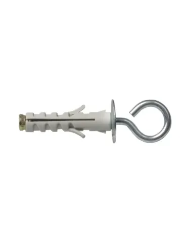 Taco con hembrilla cerrada - M4 - Acero / Nylon - Gris 2