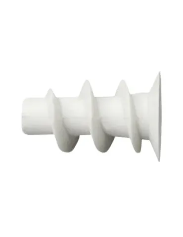 Taco pladur de plástico - 40 x 15 mm - Polietileno - Blanco 2