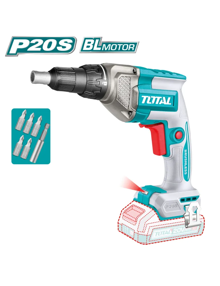 Taladro atornillador para placa yeso TDSLI20428 - 20 V