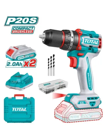 Taladro percutor brushless a batería TIDLI20668E - 20 V