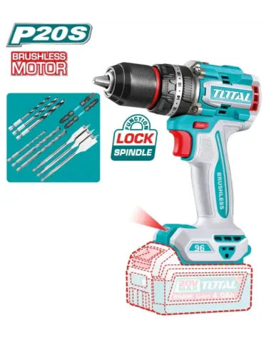 Taladro percutor brushless a batería TIDLI209681 - 20 V