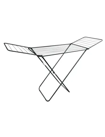 Tendedero alas plegables AERIA-S18M - 180 x 55 x 95 cm - Acero - Negro