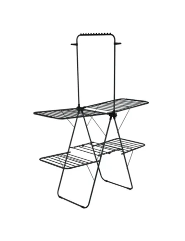 Tendedero vertical AERIA-T29M - 160 x 68 x 205 cm - Acero / Polipropileno - Negro