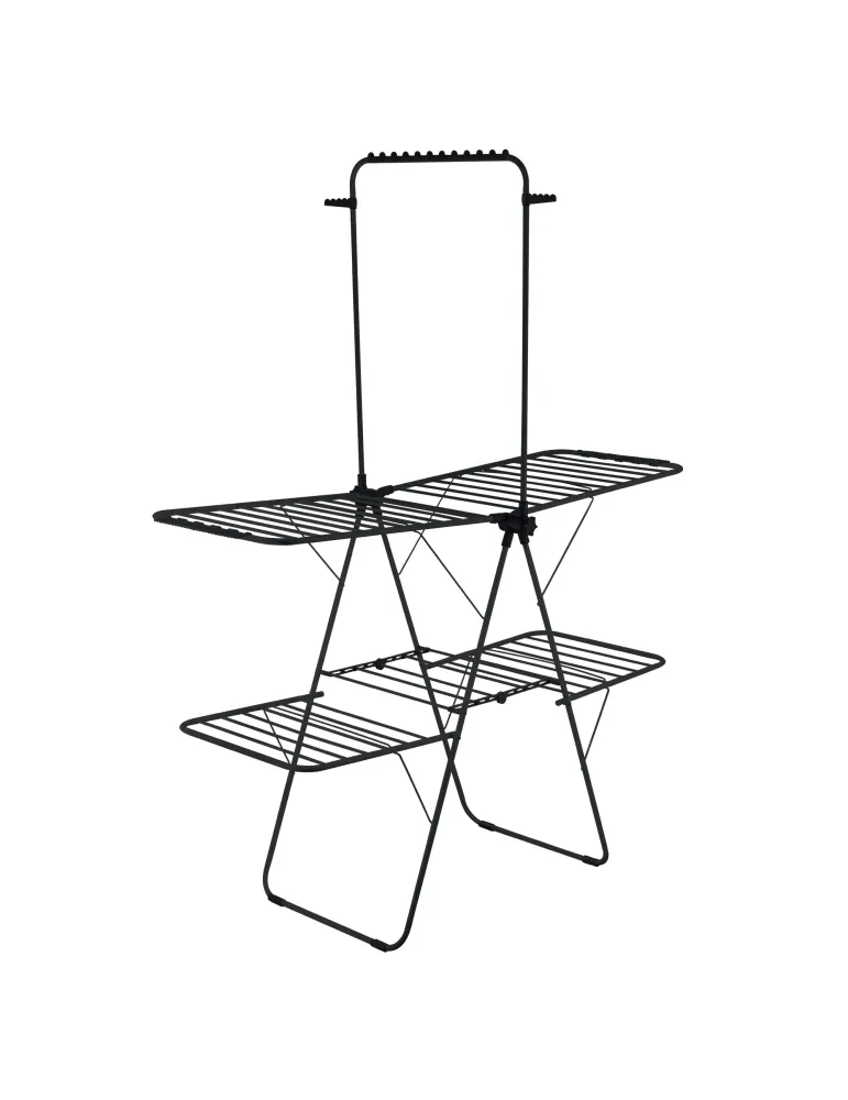 Tendedero vertical AERIA-T29M - 160 x 68 x 205 cm - Acero / Polipropileno - Negro