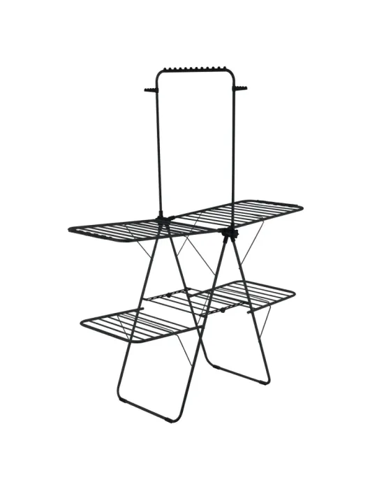 Tendedero vertical AERIA-T29M - 160 x 68 x 205 cm - Acero / Polipropileno - Negro