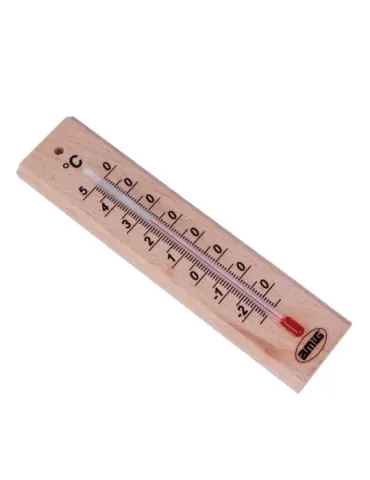 Termómetro P41 - 140 x 30 mm - Madera