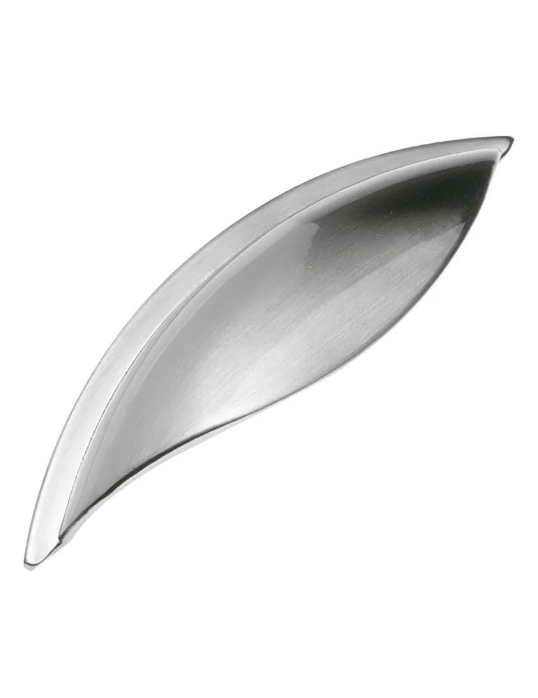 Tirador 205 - 64 mm - Zamak - Níquel cepillado