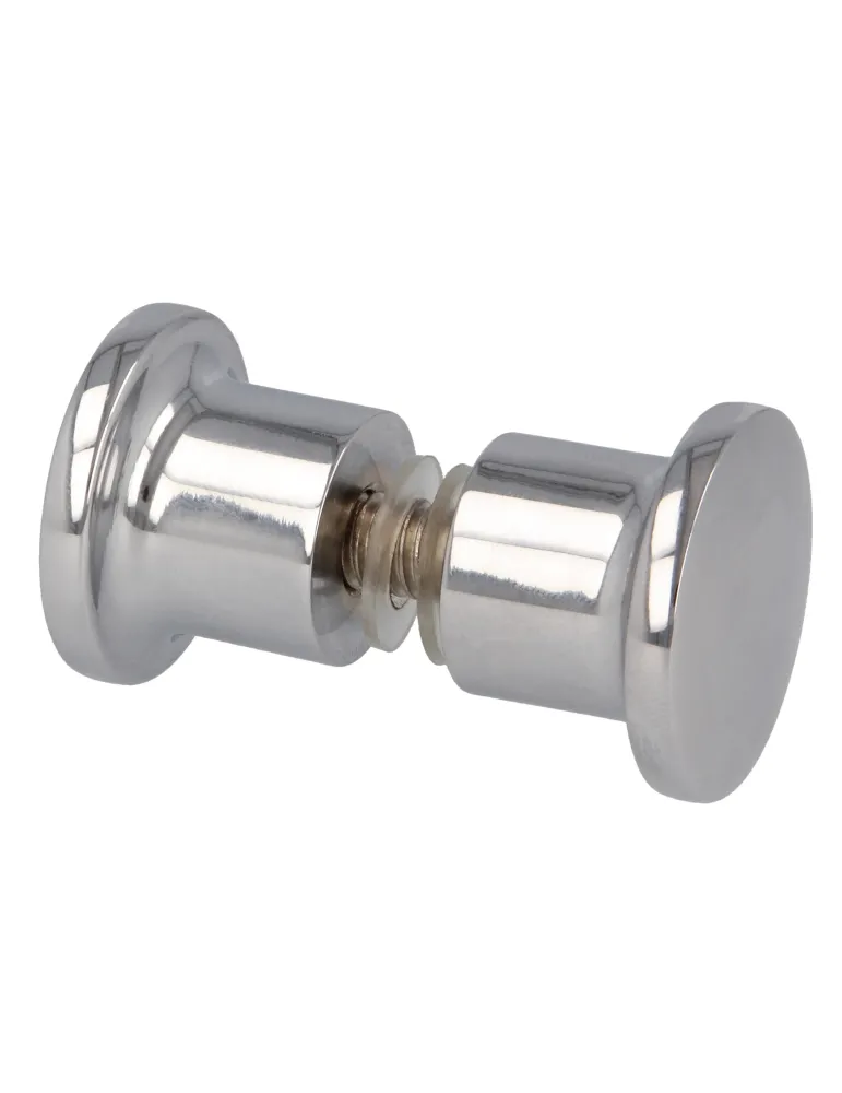 Tirador E - Ø20 x 30 mm - Zamak - Cromado brillo