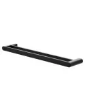 Toallero doble barra OMA-1 - 640 mm - Zamak - Negro mate