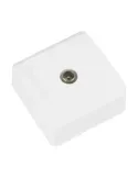 Toma TV de sobreponer 386 - 65 x 65 mm - Policarbonato - Blanco