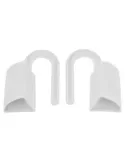 Tope bloqueo de puertas CS514 - 82 x 48 x 44 mm - PVC - Blanco
