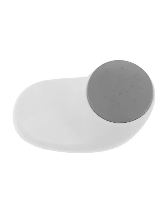 Tope de puerta CS516 - 82 x 50 x 50 mm - ABS / goma - Blanco/Gris