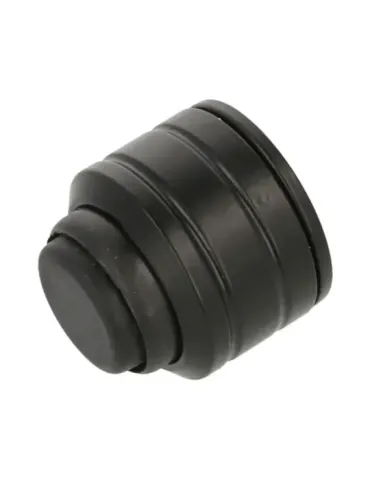Tope para contraventana con muelle 3110 - 30 x 29 mm - Zamak - Negro
