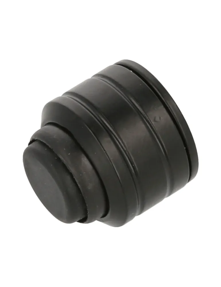 Tope para contraventana con muelle 3110 - 30 x 29 mm - Zamak - Negro