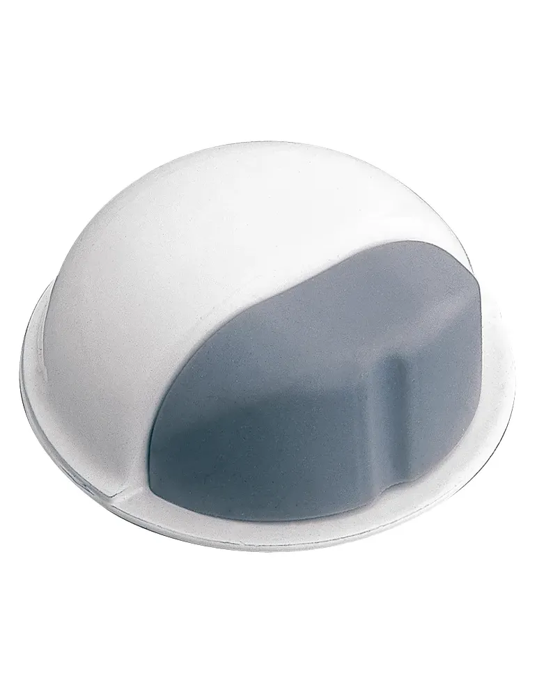 Tope puerta 401 - Ø50 mm - Acero - Blanco