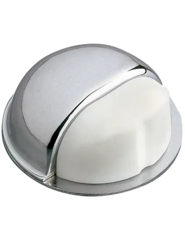 Tope puerta 402 - Ø50 mm - Acero - Cromado brillo