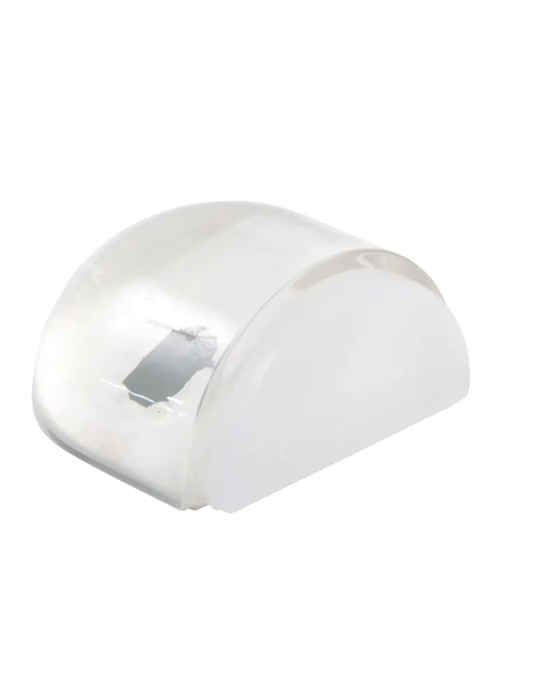 Tope puerta 409 - 35 x 42 x 22 mm - Plástico - Transparente