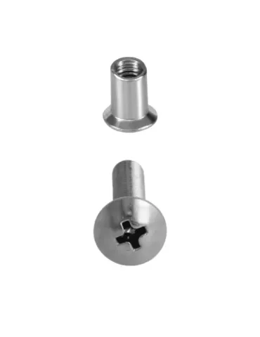 Tornillo + casquillo para fijación de mamparas Mod. 245