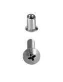 Tornillo + casquillo para fijación de mamparas Mod. 245