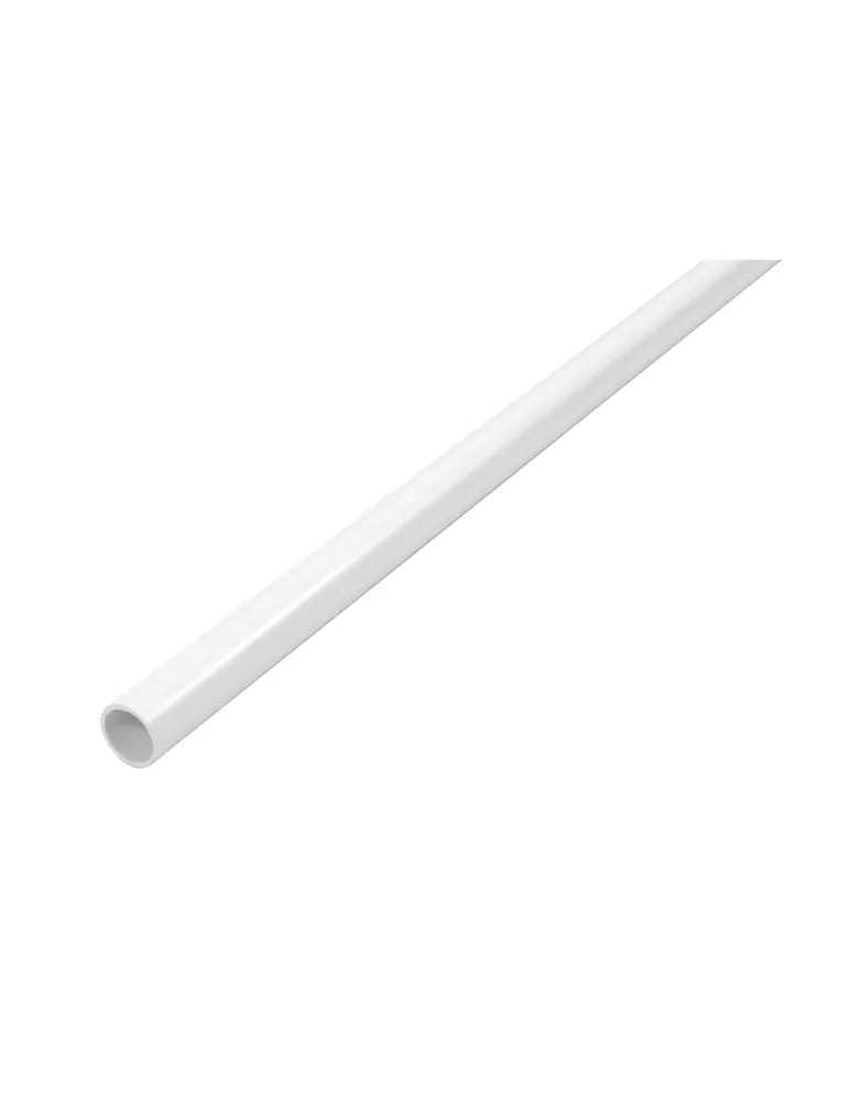 Tubo redondo PVC - Ø16 mm - PVC - Blanco