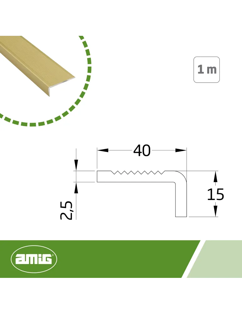 Ángulo escalera aluminio