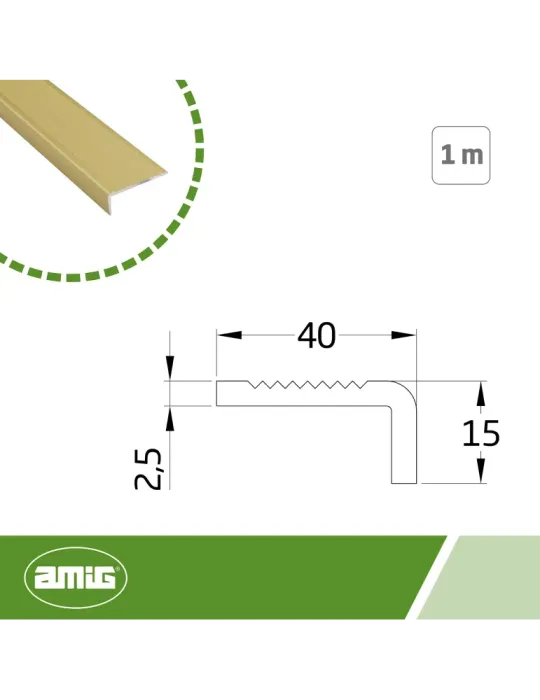 Ángulo escalera aluminio