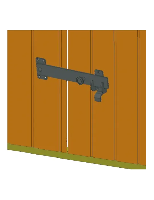 Pasador 8600 - 300 x 40 x 5 mm - Acero - Negro