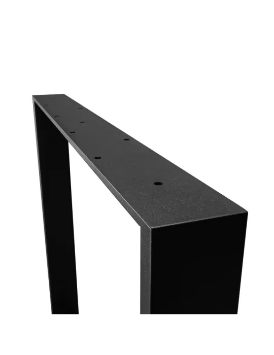 Pata de mesa 2400 - 712 x 780 x 80 mm - Acero - Negro mate