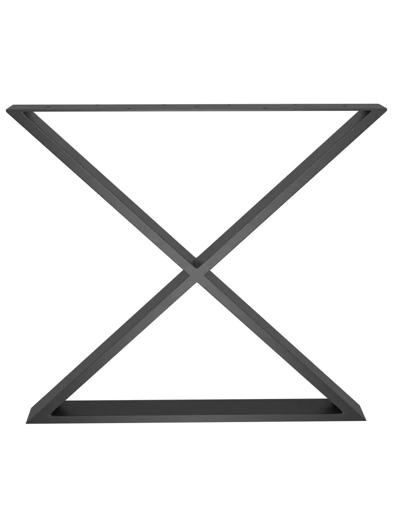Pata de mesa 2405 - 712 x 780 x 80 mm - Acero - Negro mate
