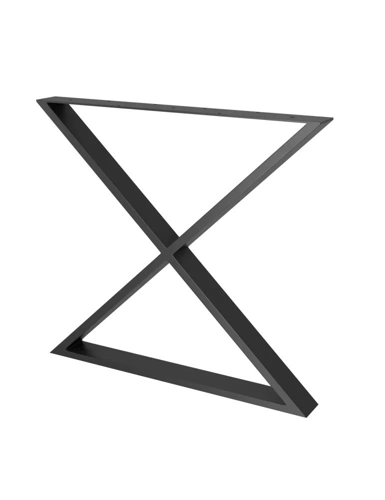 Pata de mesa 2405 - 712 x 780 x 80 mm - Acero - Negro mate